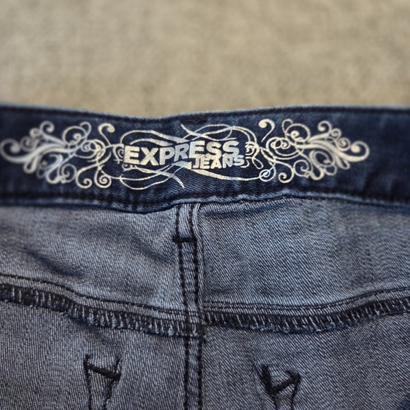 Express Stella Size 12 Skinny Jeans | Dark Wash Stretch Denim Low Rise Vintage - Picture 3 of 11